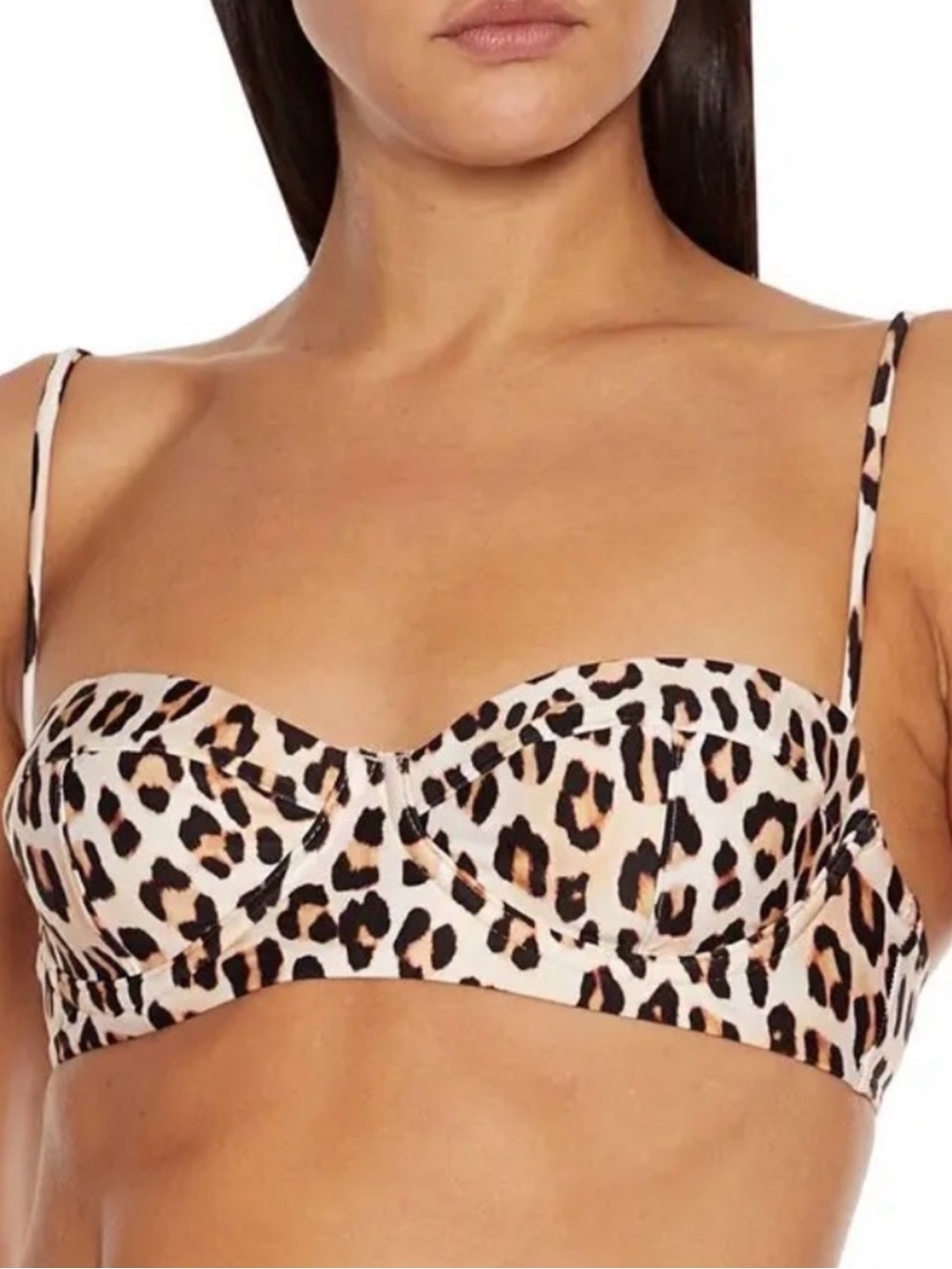 Women’s NWT Leopard Print Scarlet Brazilian Bikini Top & Bottom